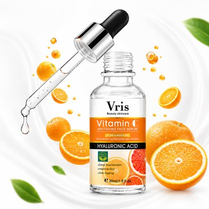 Vitamin C + Hyaluronic Acid Brightening Serum | Glow & Anti-Aging | 30ml